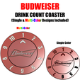004-DESIGNS.png BUDWEISER DRINK COUNT UNTERSETZER (EINFARBIG+MEHRFARBIG)