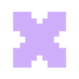 x.STL Minecraft Alphabet Letter
