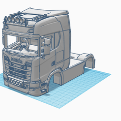3D-design-Brave-Trug-Uusam-_-Tinkercad-–-Opera-07.07.2022-19_37_31-2.png Fichier STL Scania S730 style hollandais carrosserie tunée・Design à télécharger et à imprimer en 3D, TheShadow