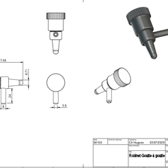 Robinet Goutte à Goutte.png Файл STL Капельный + дозирующий кран・Модель для загрузки и 3D-печати