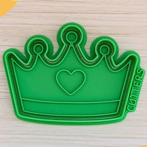 princess-tiara-corona-princesa-corazon-04.jpg 👑💖 Princess Tiara Cookie Cutter – Heart of Magic – Cortante Tiara de Princesa – Corazón Encantado