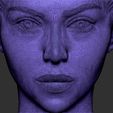 22.jpg Beautiful brunette woman bust ready for full color 3D printing TYPE 9