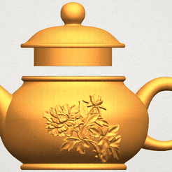 TDA0324 Tea Pot (iii)- Body and Cap A01.png Free 3D file Tea Pot 03・Object to download and to 3D print