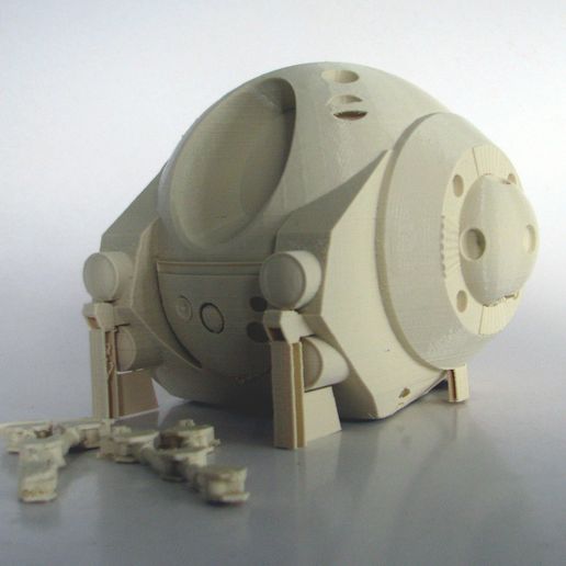2001Pod_as_Printed.jpg Free STL file EVA Pod from 2001: A Space Odyssey・Design to download and 3D print, BouncyMonkey