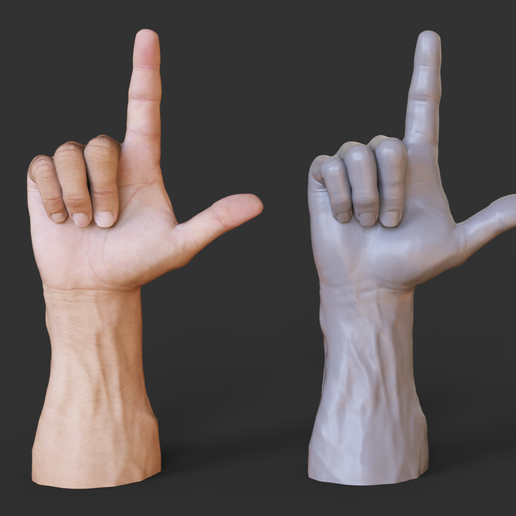 001.png Male Hand Pose - Gesture - 08