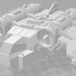Arvus_Lighter.png Free STL file Arvus Lighter like flyer - WH40k・Template to download and 3D print