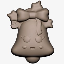 11200.jpg Télécharger fichier STL Moules pour l'impression 3D de la cloche de Noël Smiley • Modèle imprimable en 3D, ArchItyrant
