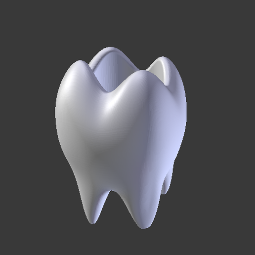STL file TOOTH POT・3D printing model to download・Cults