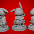 Clay-all-side.png Pikachu - Deadpool 3D print model