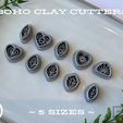 boho-heart-leaf-polymer-clay-cutter-stl.jpg Boho Polymer Clay Cutters STL Bundle – 150 Files (5 Sizes Each) – Mixed Shape Earring Cutter Set