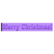 TIltedText_Christmas.stl Geschnittener und gekippter Text V2 - anpassbar