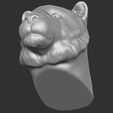 17.jpg Tiger head for 3D printing