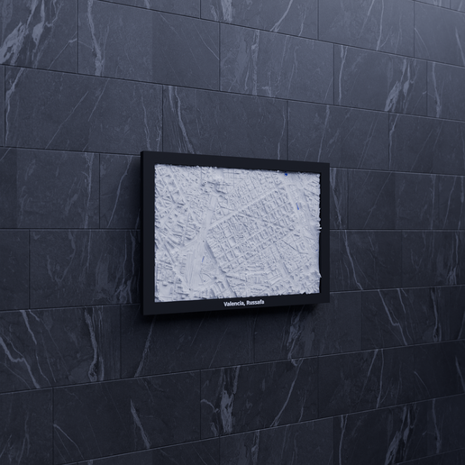 Valencia, Russafa, Spain - 3D Miniature