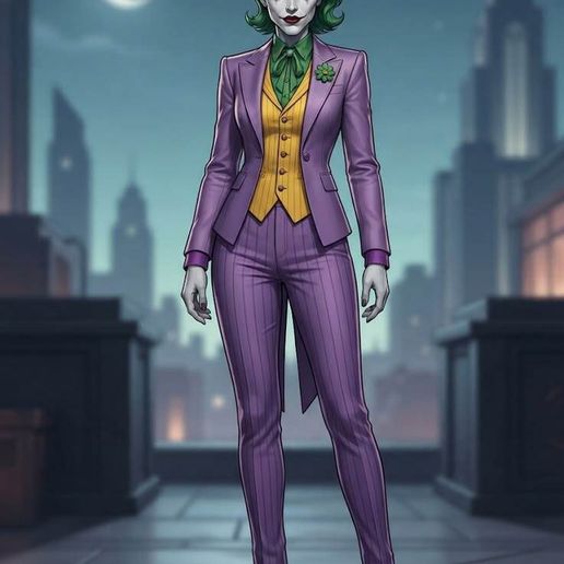 Joker femenina / Joker Girl (modelo de impresión 3D)