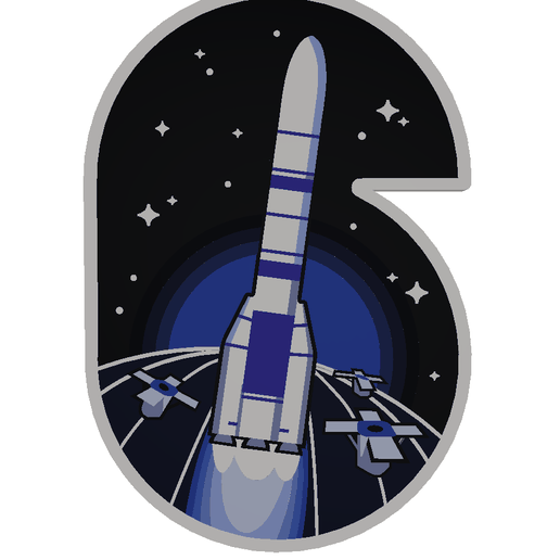 STL file Ariane 6 VA263 CSO - 3 flight patch 🛰 ・3D print object to ...