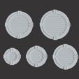 3.1.jpg 99 polyurethane Round Gable Vents 3D model