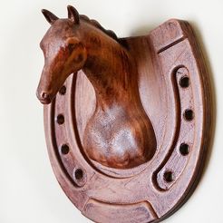 Horse.jpg Archivo STL gratis Caballo de montaje en pared・Modelo de impresión 3D para descargar