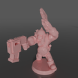 0202.png Ork soldiers with melee weapons and pistols set#2