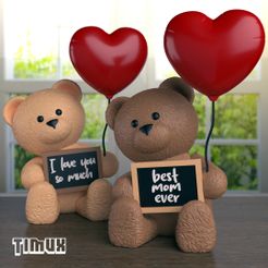 TIMUX_TEDDY_BEAR_BOARD_HIGH1.jpg TEDDY BEAR WITH A CHALK BOARD AND HEART BALLOON