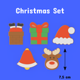 0130-3.png Christmas Set Cookie / Fondant Cutter