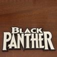 BLACK PANTHER Logo Display by MANIACMANCAVE3D