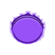 Rotmire_Base_Socket_Supported.stl Archivo STL gratuito GRATIS* Zócalo expositor cilíndrico con calavera monstruosa y spacerocks alienígenas.・Idea de impresión 3D para descargar