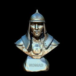 17.jpg Fichier STL Buste de Gengis Khan・Plan à imprimer en 3D à télécharger