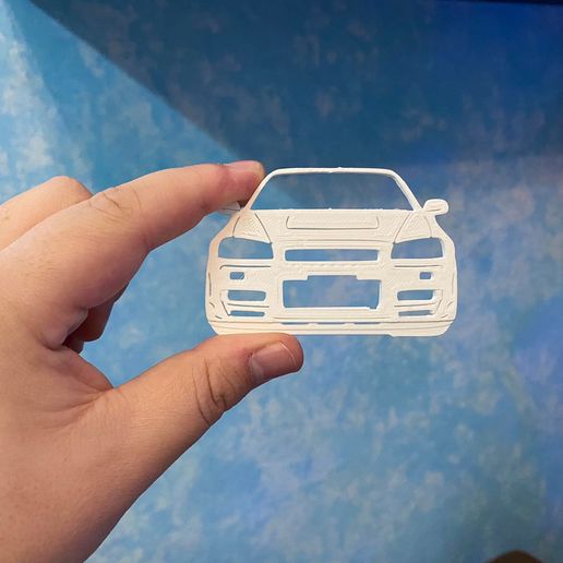 🗝️ Nissan Skyline GT-R R34 Keychain・ OBJ File for ・Cults