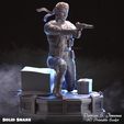 S. Ie 3D Printable ye eh tan Rd Solid Snake - Metal Gear Fan Art 3D Print