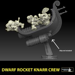 dwarf-crew-insta-yellowed.jpg STL file Rocket Knarr Dwarf Crew・3D printer model to download