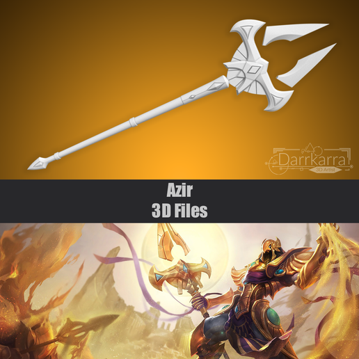 Azir League of Legends 3D Cosplay File