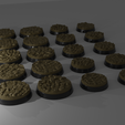 overview.png 10x 25mm + 32mm bases with cobblestones (old not hollow)