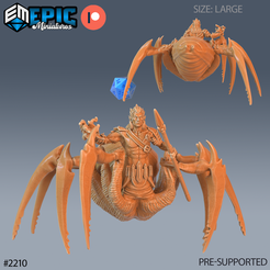 2210-Dark-Elf-Spider-Mage-Large.png 3D file Dark Elf Spider Mage ‧ DnD Miniature ‧ Tabletop Miniatures ‧ Gaming Monster ‧ 3D Model ‧ RPG ‧ DnDminis ‧ STL FILE・3D printable model to download