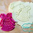 campana navideña.jpg Christmas bell cookie cutter