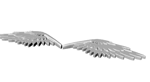 Wing5paint8.png Angel Wings - Print Flat Low Poly Basic