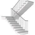 modern-interior-stair-art-deco-3d-model-max-obj-5.jpg Modern staircase stair in Art Deco style  3D model