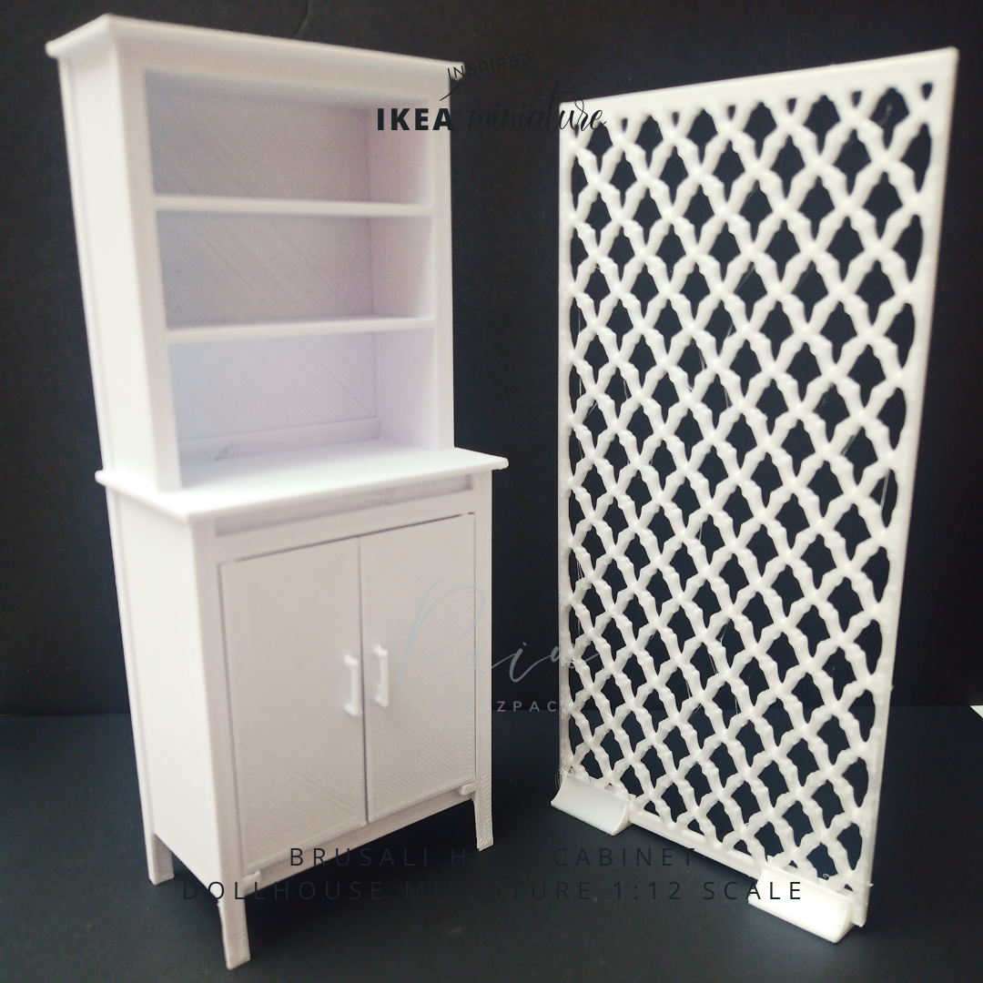 Miniature-Furniture,-ikea-BRUSALI-High-cabinet-3.png STL file MINIATURE IKEA-INSPIRED BRUSALI High Cabinet FOR 1:12 DOLLHOUSE・Model to download and 3D print, RAIN
