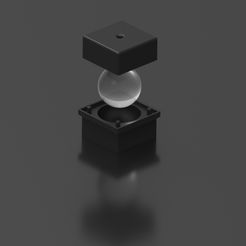Jéggömb.jpg STL file Ice Ball maker for whiskey glass・3D printer design to download