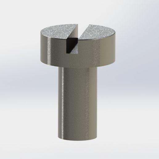 SLOTTED BOLT HEAD DIN-84 (M4/M8) SCALE 1/12 3D model