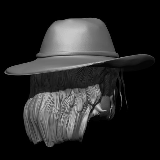 7.jpg Michael Jackson Headsculpt - Hat Version - 1:6 & 1:12 Scale STL & OBJ