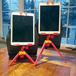 iPadSupport_1.jpg Free STL file iPad Tripod Support for TikTok Kids・3D printing model to download