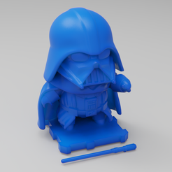 DARTHVADER1b.png Fichier STL gratuit Star Wars DARTH VADER !・Objet pour imprimante 3D à télécharger, purakito