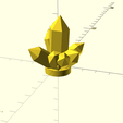 crystal_sample.png OpenSCAD Crystal Procedural Generator