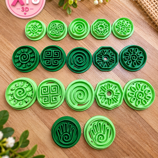 Set de Cortadores Decorativos para Arcilla Polimérica – Colección de 17 Diseños