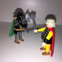 Pic1.jpg Free STL file Playmobil Axe・Model to download and 3D print