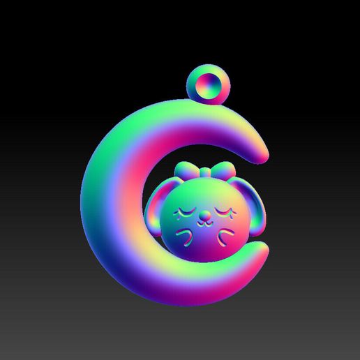Moon Jade Rabbit Pendant