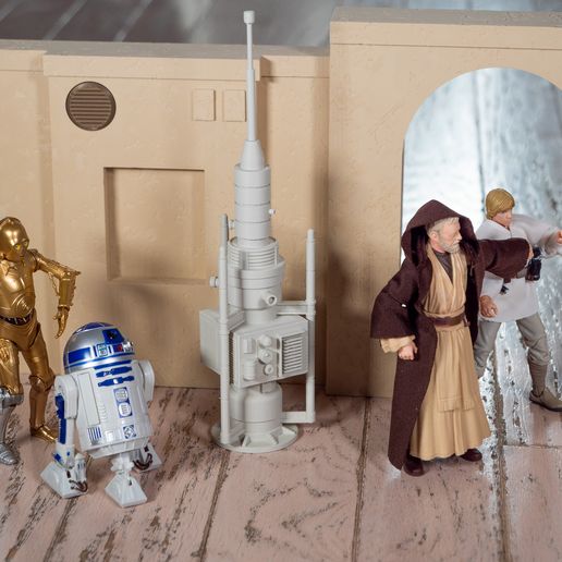 Mos Eisley Alley - Star Wars Black Series Diorama 3D model