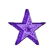 Star_Voronoi_Frame.STL Framed Voronoi Star