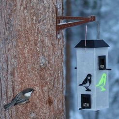 I_skogen.jpg Файл STL Кормушка для птиц・Дизайн 3D принтера для загрузки