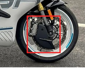 cf moto  450 sr front brake disc decorative cover - 3D model önizlemesi